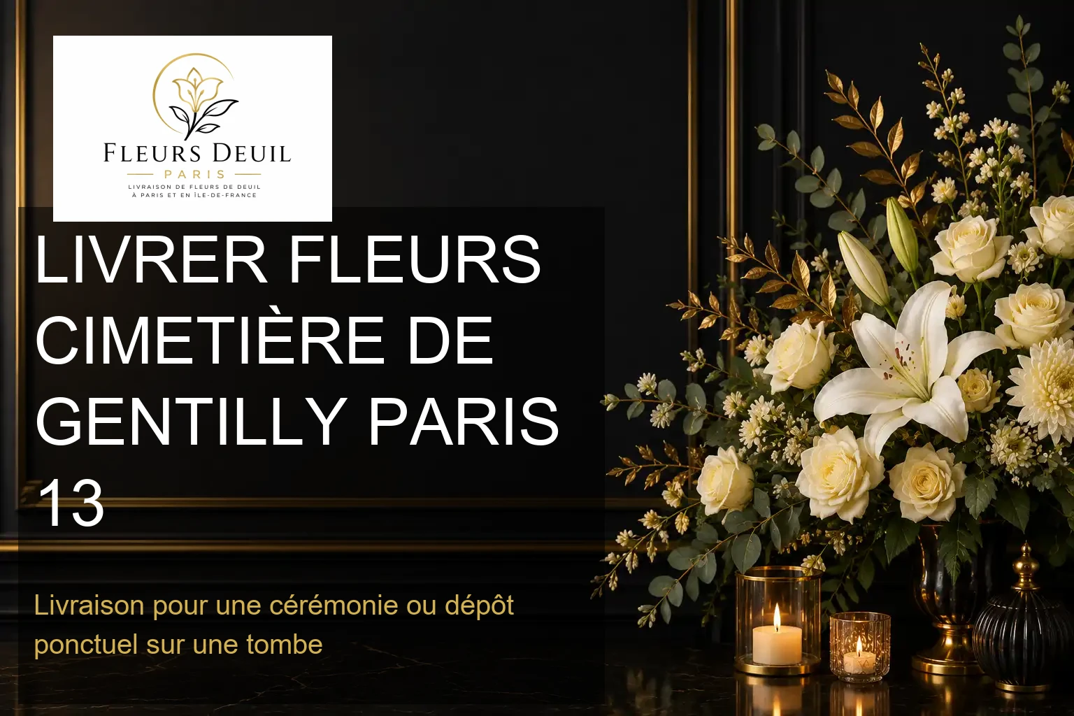 LIVRER FLEURS CIMETIÈRE DE GENTILLY PARIS 13