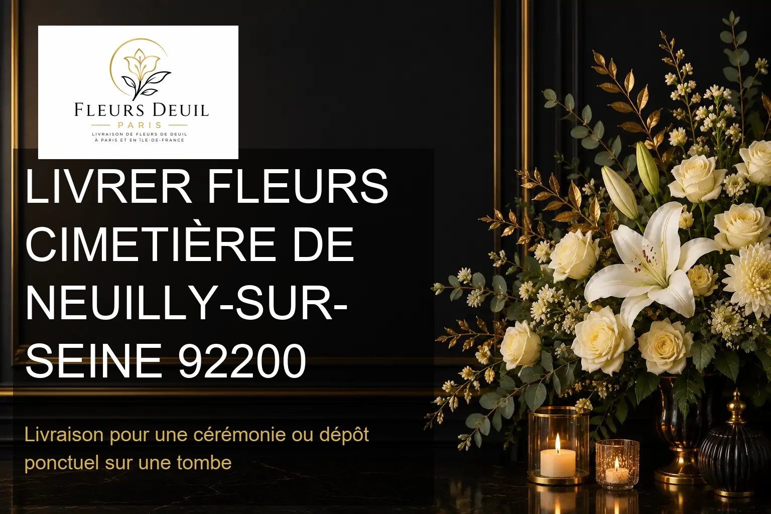 LIVRER FLEURS CIMETIÈRE DE NEUILLY-SUR-SEINE 92200