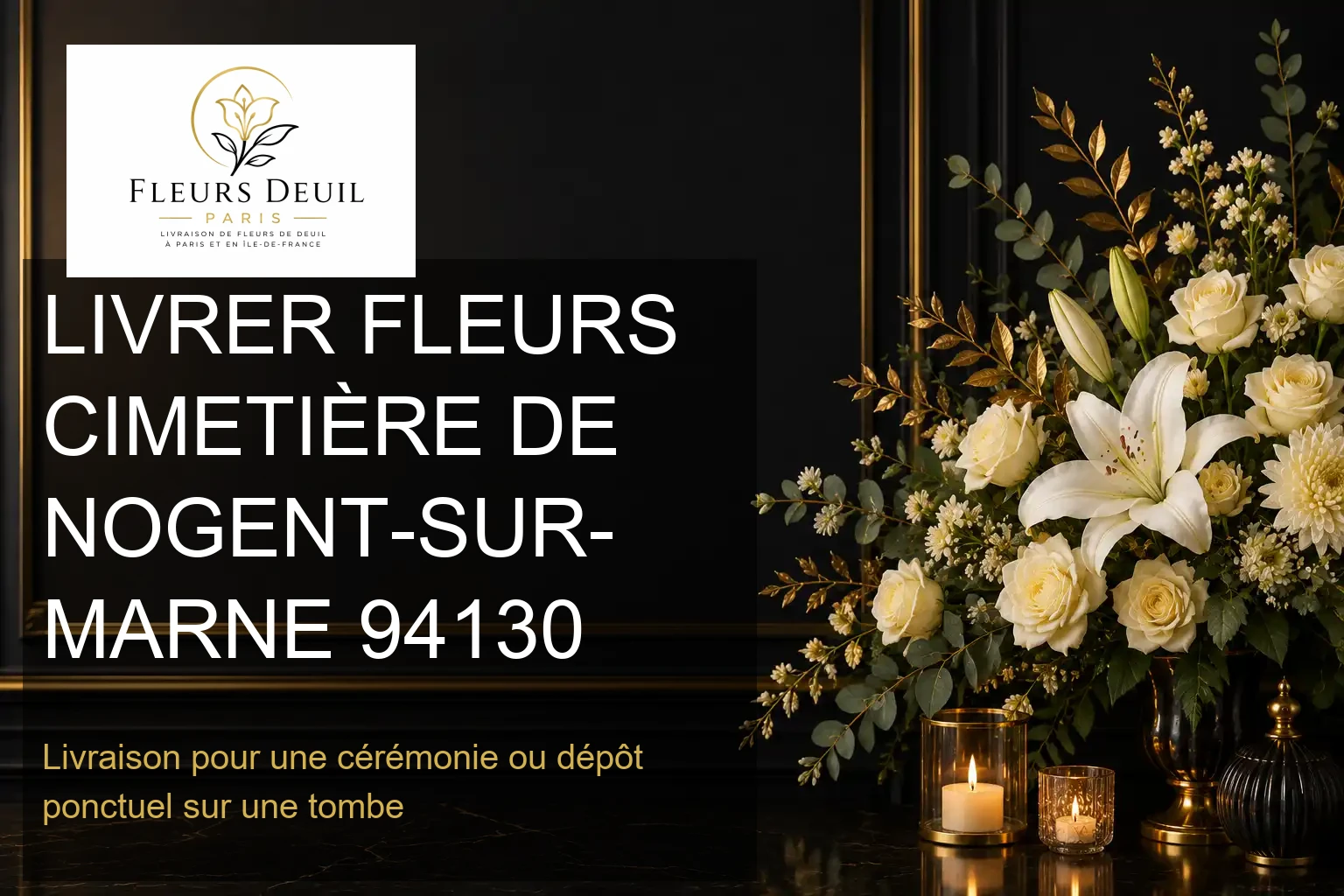 LIVRER FLEURS CIMETIÈRE DE NOGENT-SUR-MARNE 94130