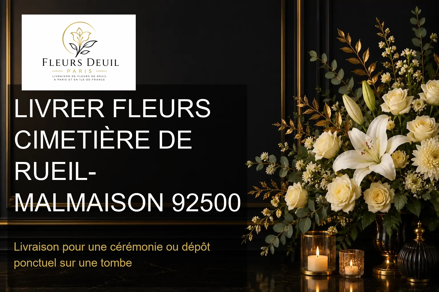 LIVRER FLEURS CIMETIÈRE DE RUEIL-MALMAISON 92500
