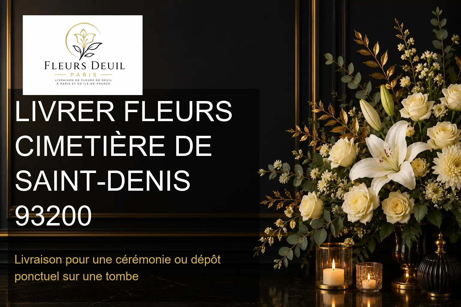 LIVRER FLEURS CIMETIÈRE DE SAINT-DENIS 93200
