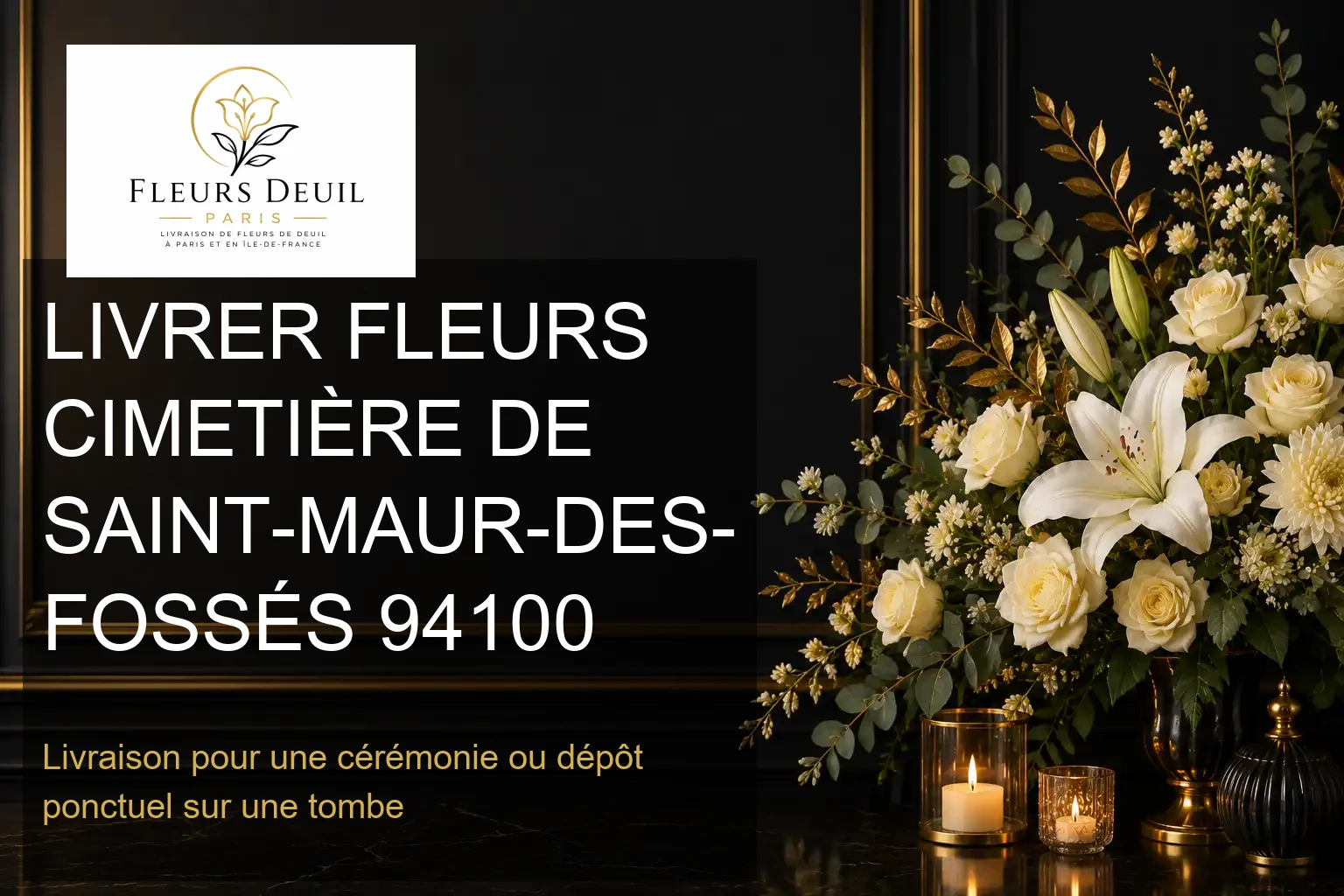 LIVRER FLEURS CIMETIÈRE DE SAINT-MAUR-DES-FOSSÉS 94100