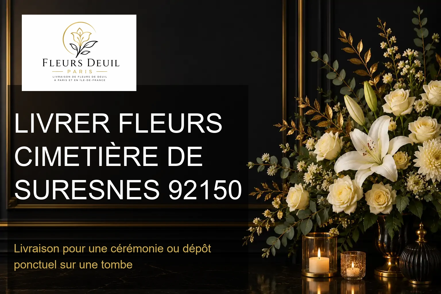 LIVRER FLEURS CIMETIÈRE DE SURESNES 92150