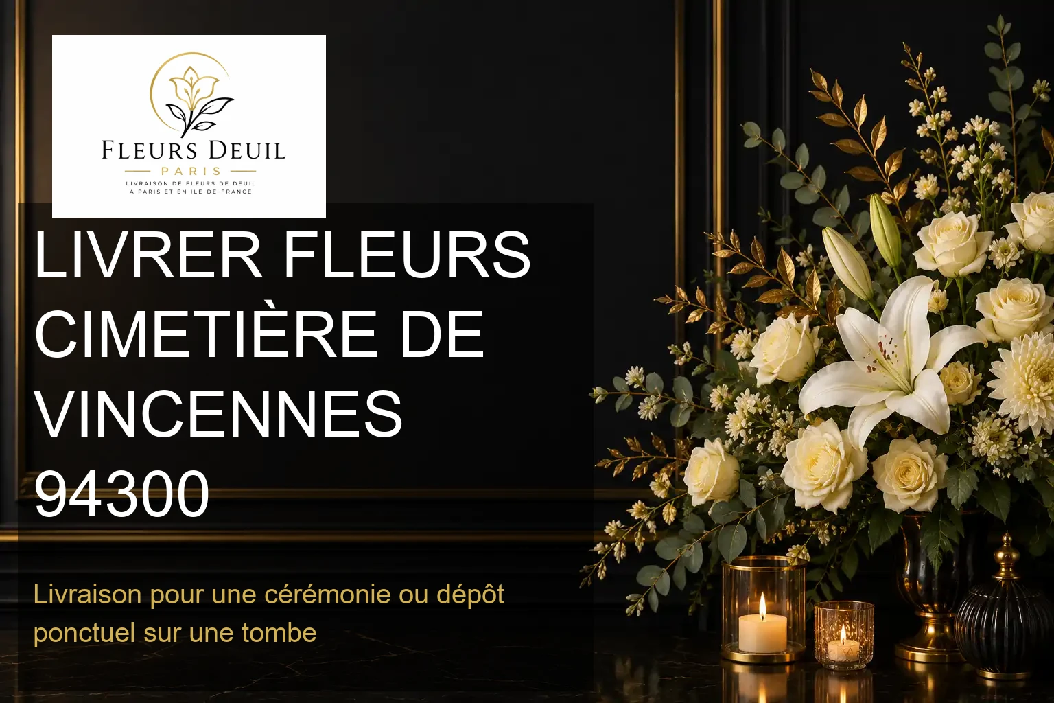 LIVRER FLEURS CIMETIÈRE DE VINCENNES 94300