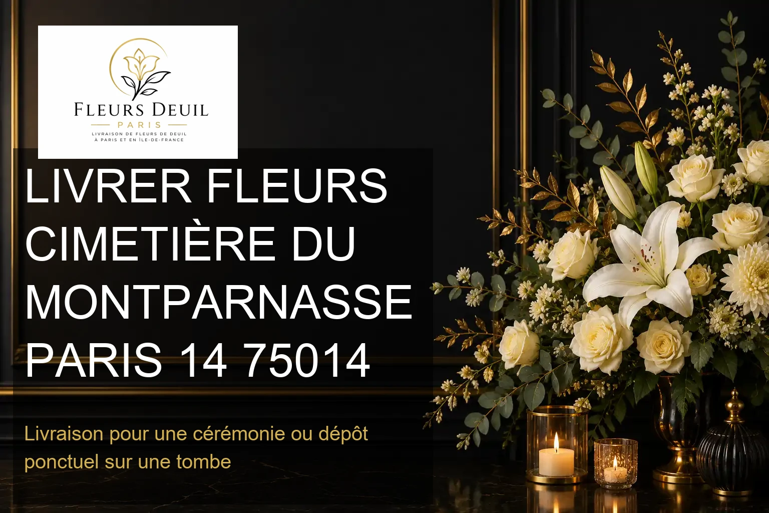 LIVRER FLEURS CIMETIÈRE DU MONTPARNASSE PARIS 14 75014