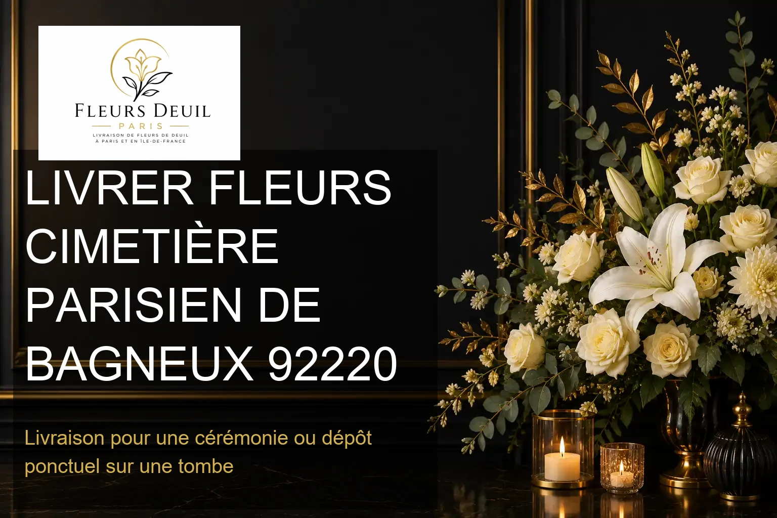 LIVRER FLEURS CIMETIÈRE PARISIEN DE BAGNEUX 92220