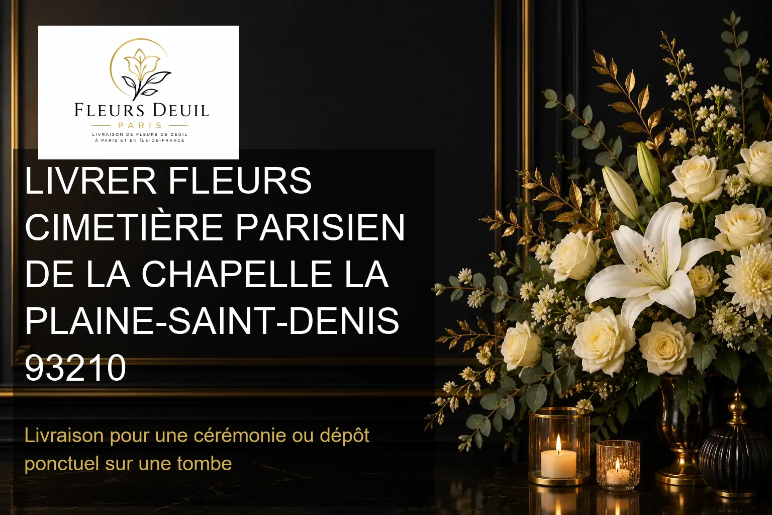 LIVRER FLEURS CIMETIÈRE PARISIEN DE LA CHAPELLE LA PLAINE-SAINT-DENIS 93210