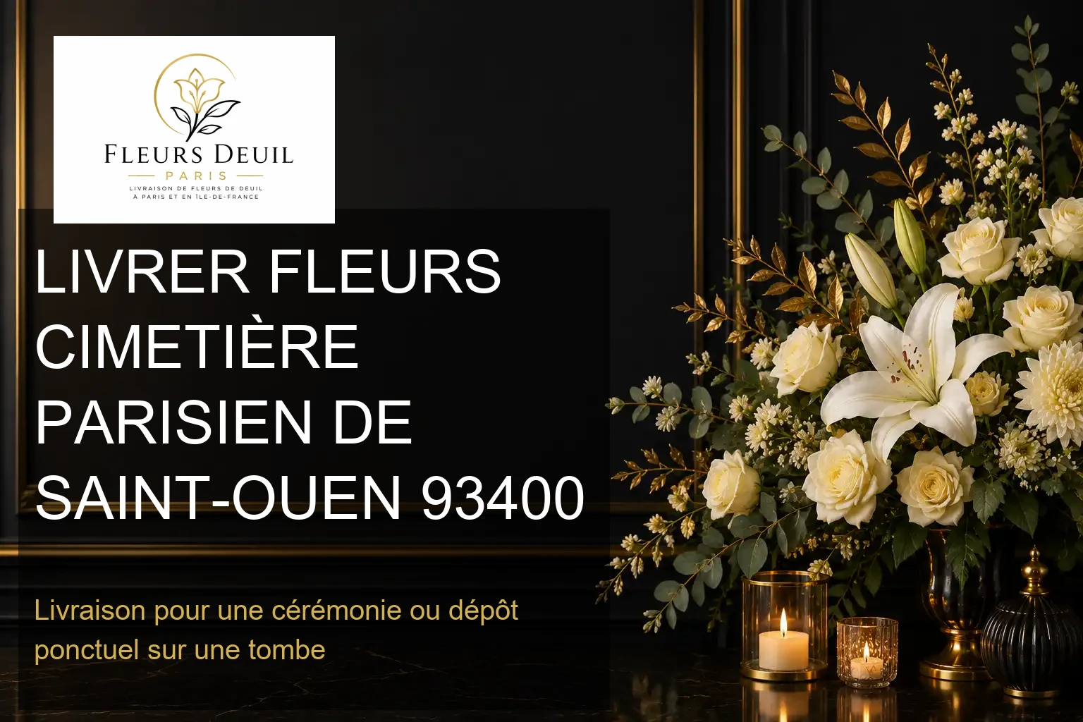 LIVRER FLEURS CIMETIÈRE PARISIEN DE SAINT-OUEN 93400