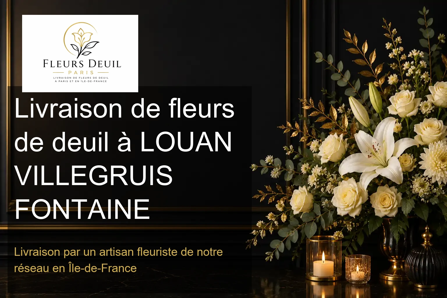 Livraison de fleurs de deuil à LOUAN VILLEGRUIS FONTAINE