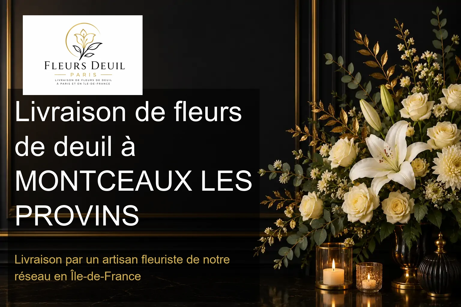 Livraison de fleurs de deuil à MONTCEAUX LES PROVINS