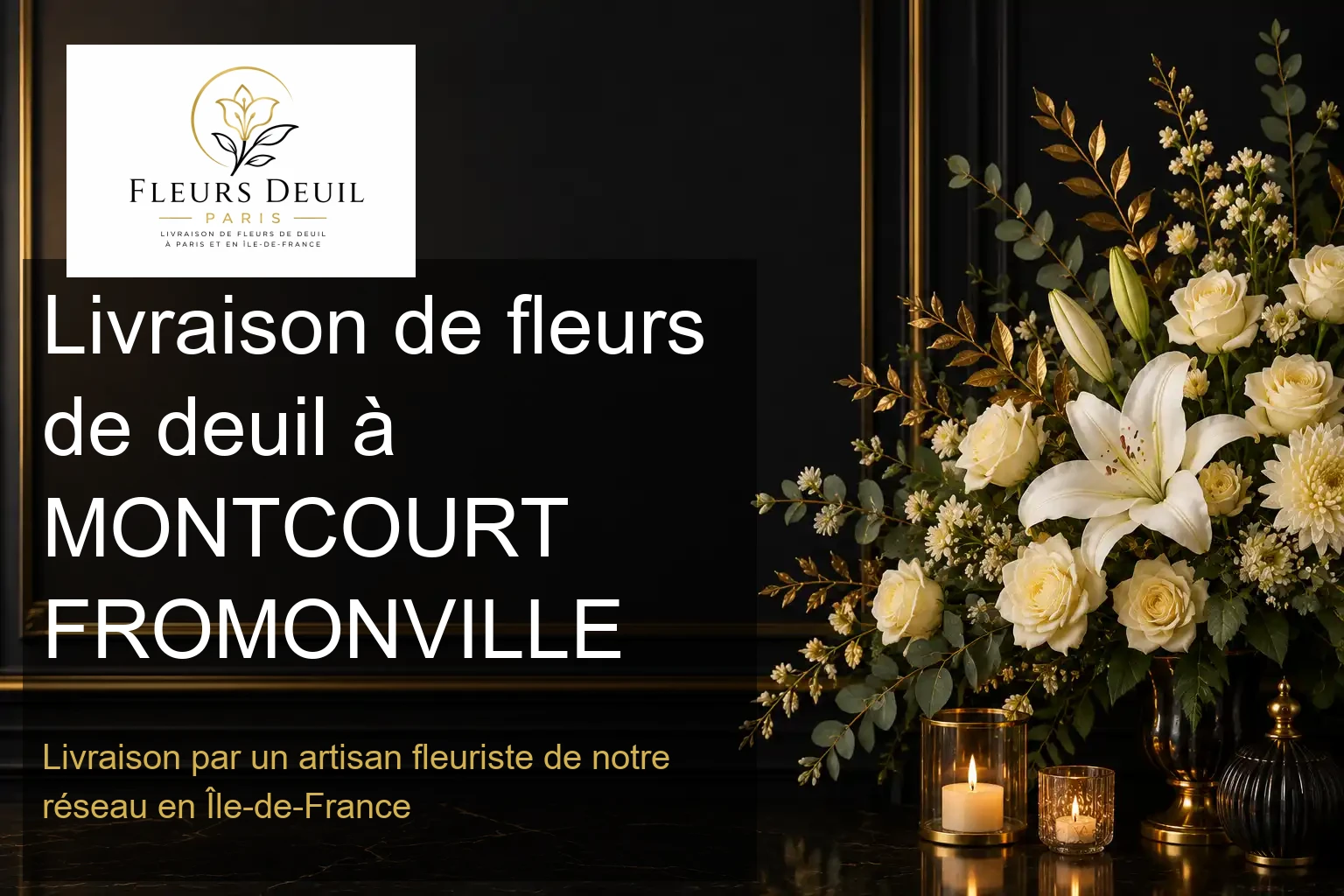 Livraison de fleurs de deuil à MONTCOURT FROMONVILLE