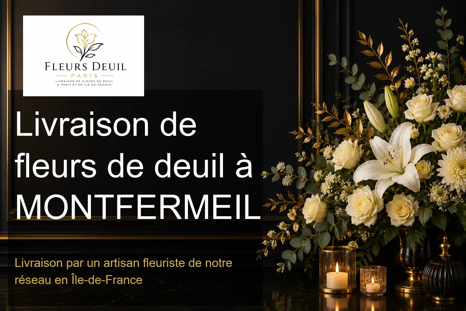 Livraison de fleurs de deuil à MONTFERMEIL
