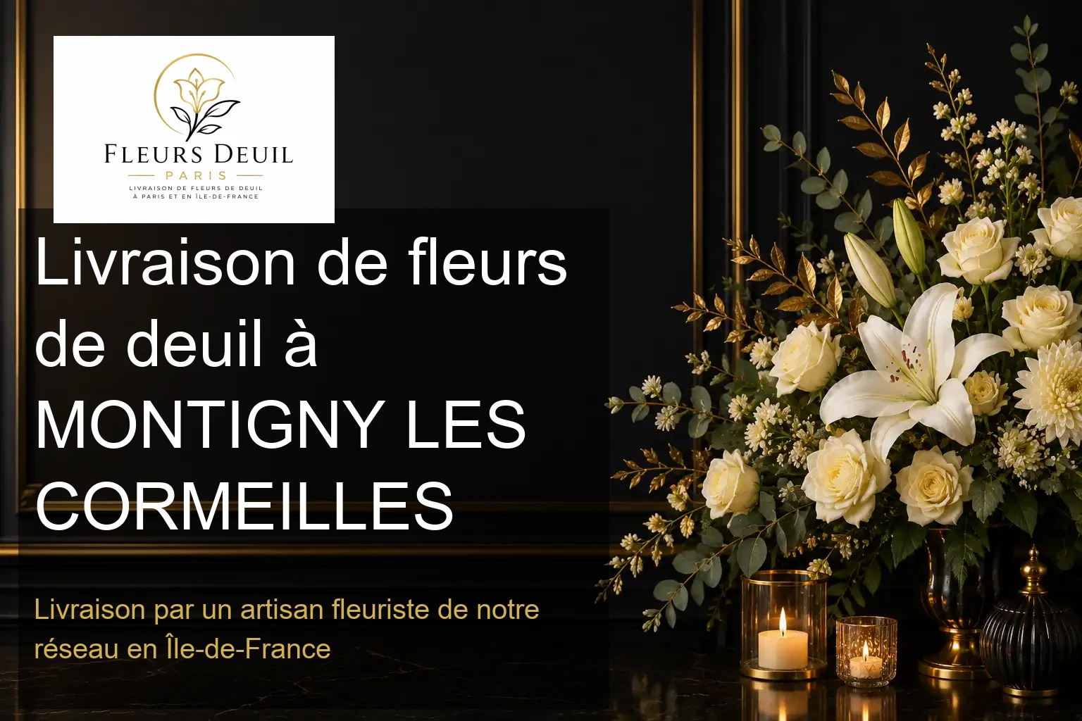 Livraison de fleurs de deuil à MONTIGNY LES CORMEILLES