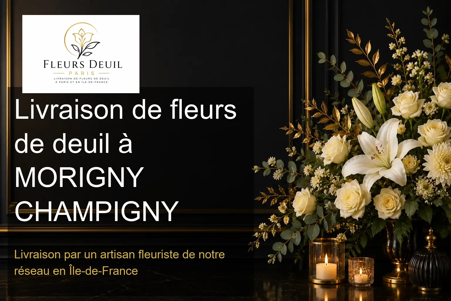 Livraison de fleurs de deuil à MORIGNY CHAMPIGNY
