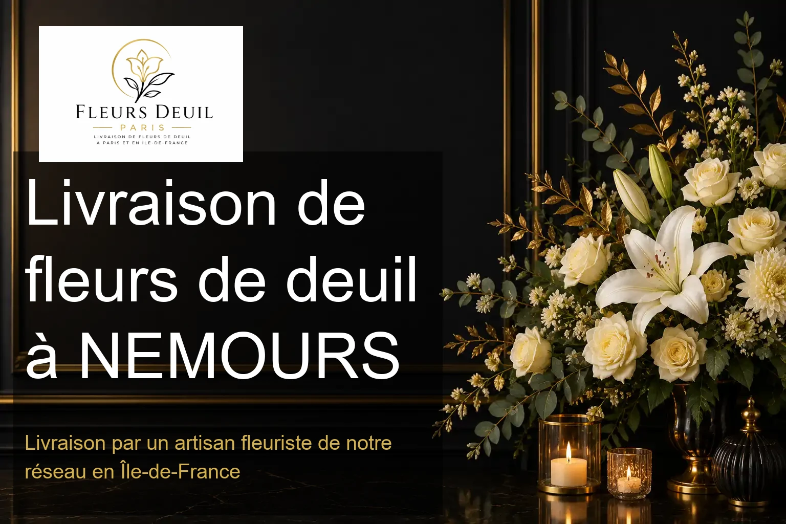 Livraison de fleurs de deuil à NEMOURS