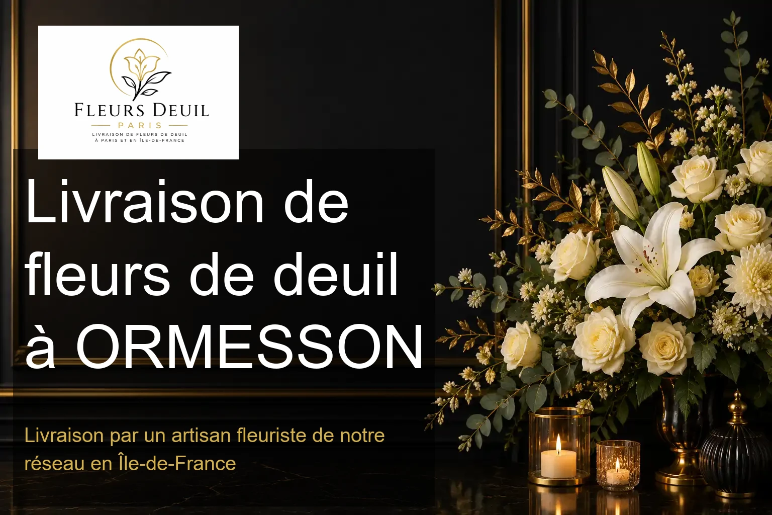 Livraison de fleurs de deuil à ORMESSON