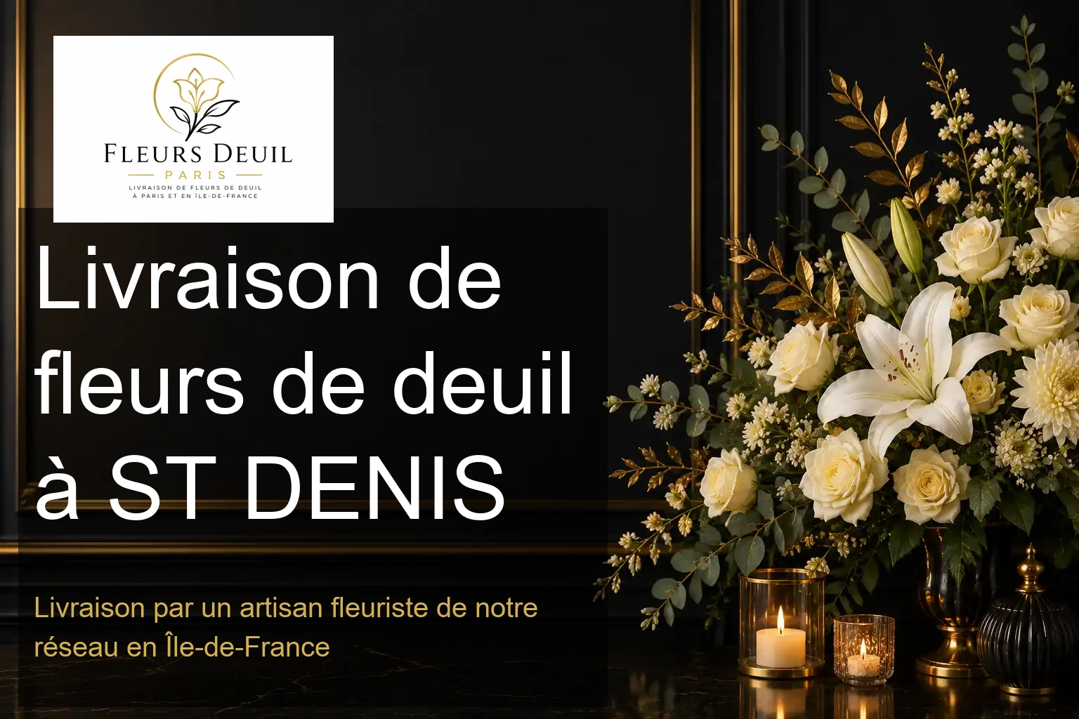 Livraison de fleurs de deuil à ST DENIS