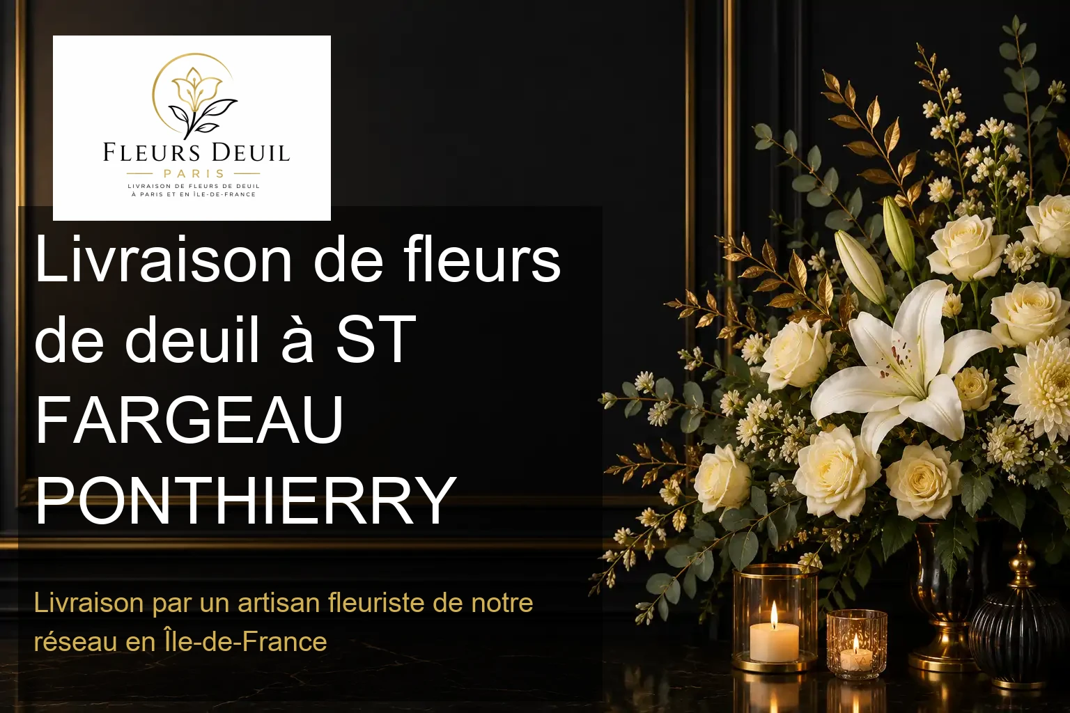 Livraison de fleurs de deuil à ST FARGEAU PONTHIERRY