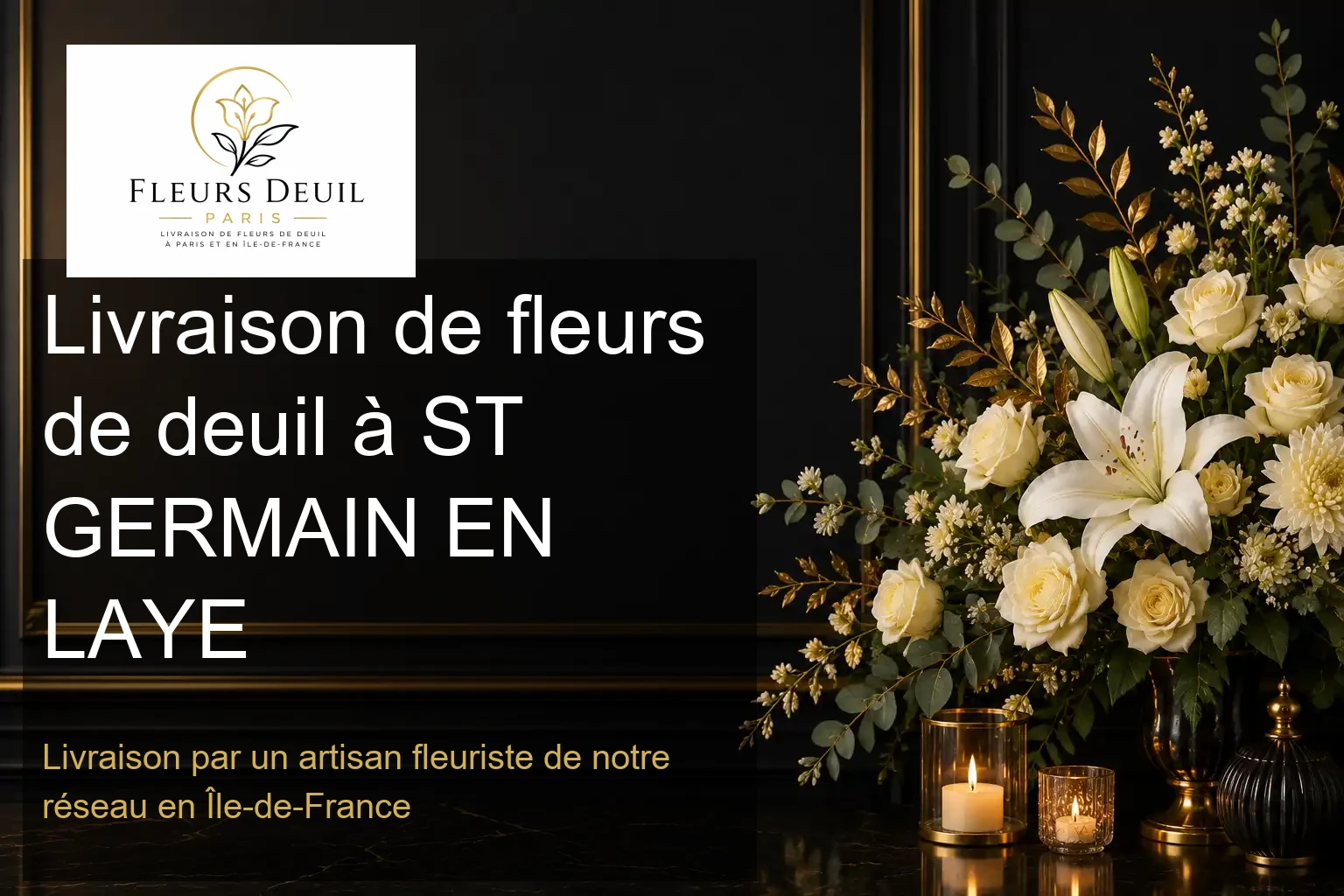 Livraison de fleurs de deuil à ST GERMAIN EN LAYE