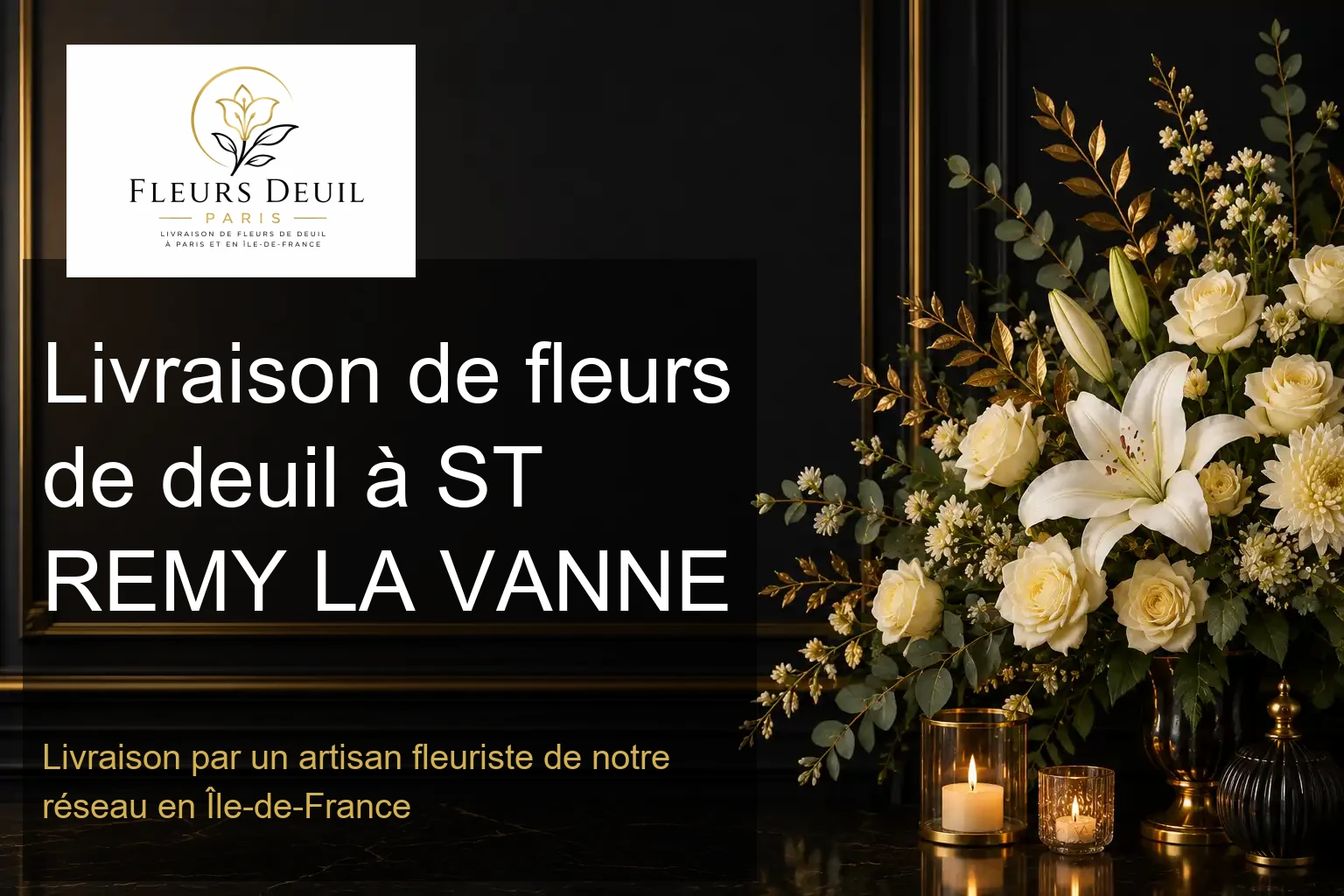 Livraison de fleurs de deuil à ST REMY LA VANNE