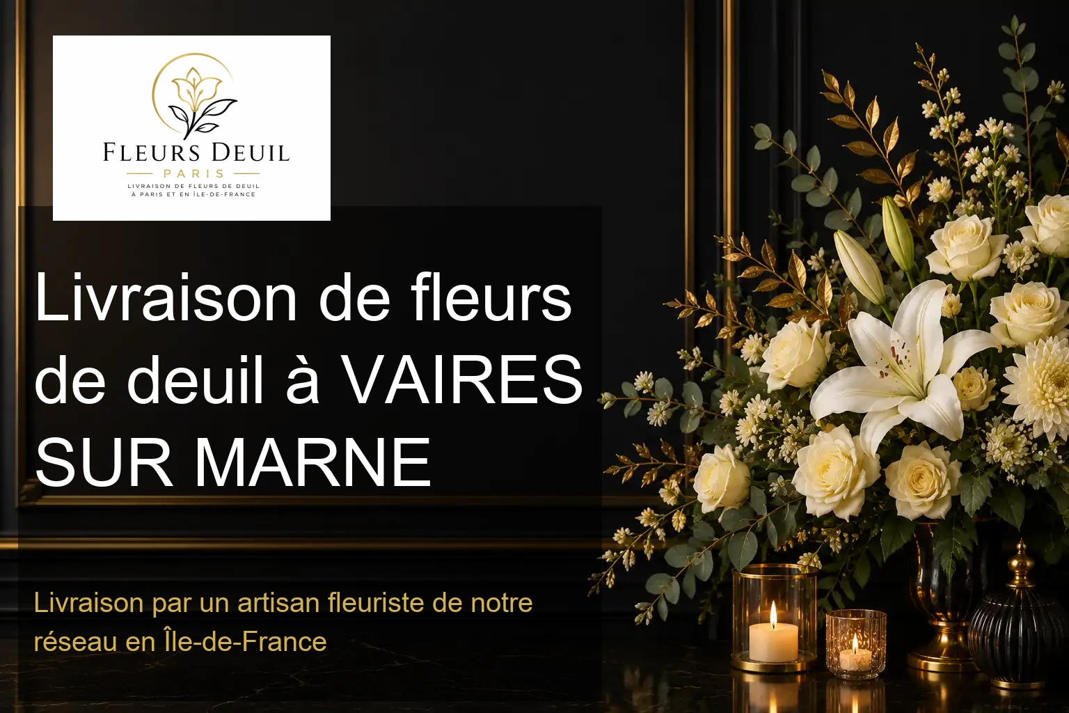Livraison de fleurs de deuil à VAIRES SUR MARNE