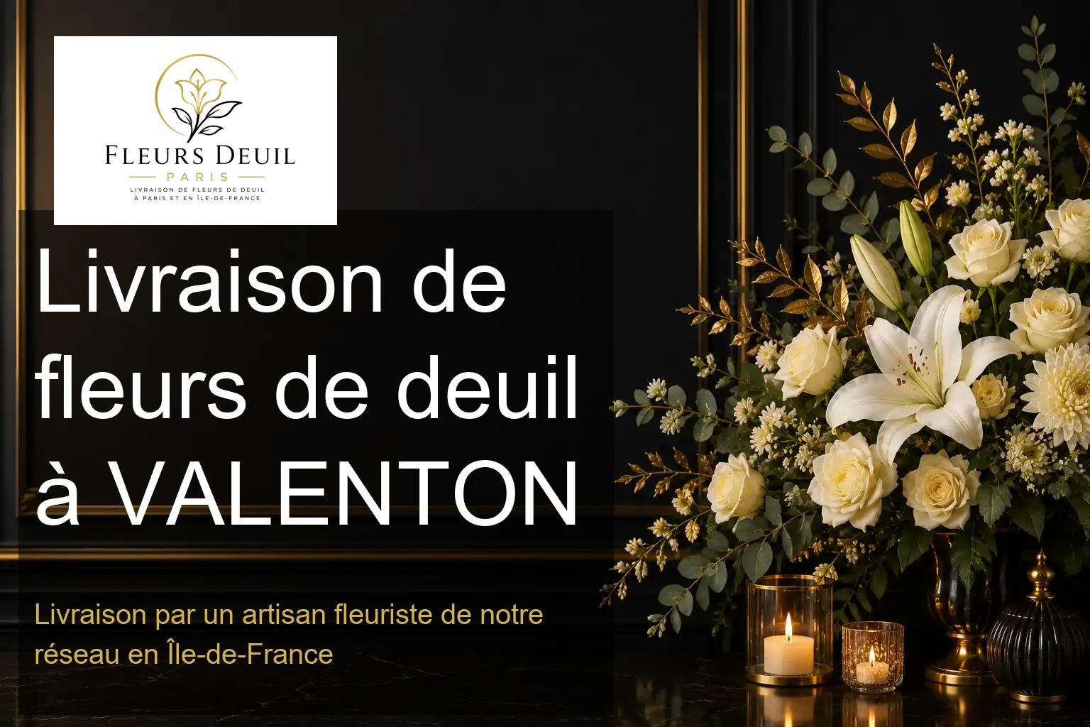 Livraison de fleurs de deuil à VALENTON