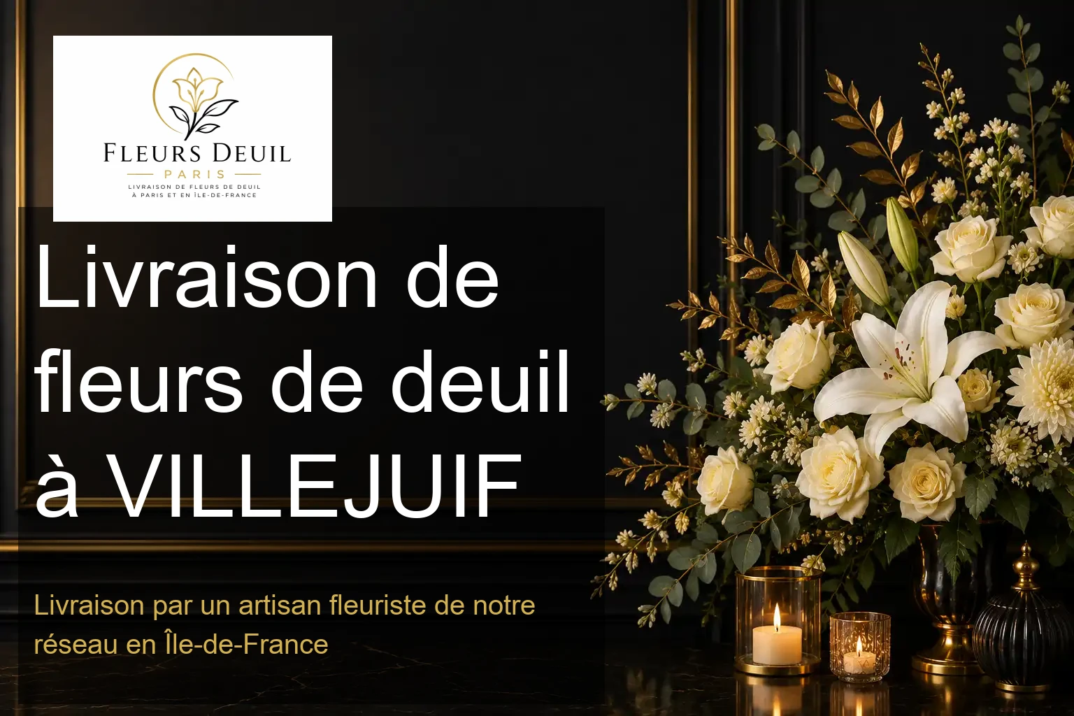 Livraison de fleurs de deuil à VILLEJUIF